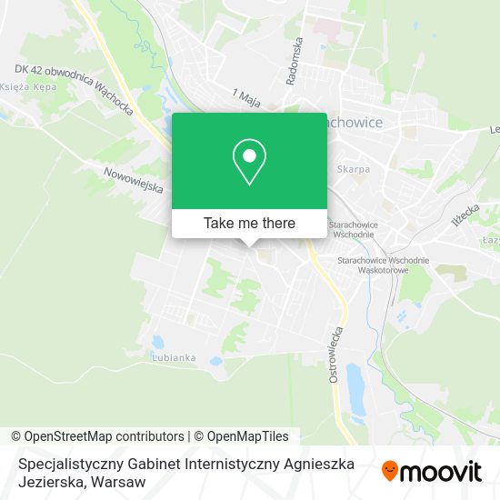 Specjalistyczny Gabinet Internistyczny Agnieszka Jezierska map