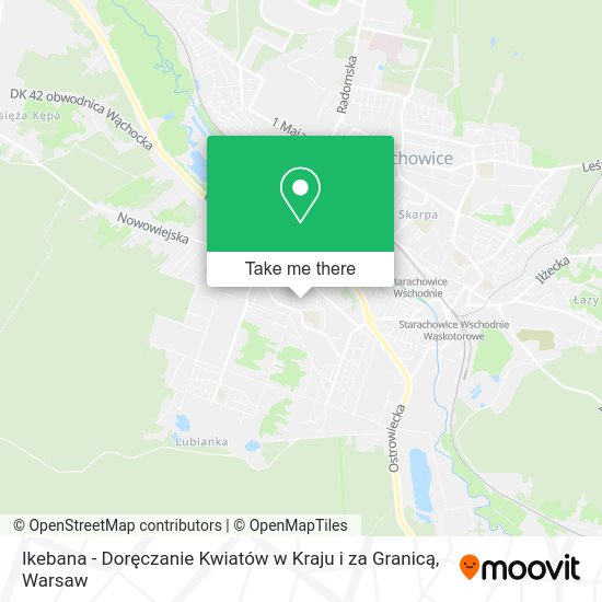 Ikebana - Doręczanie Kwiatów w Kraju i za Granicą map