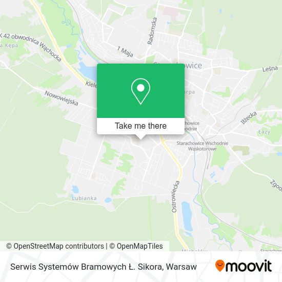 Serwis Systemów Bramowych Ł. Sikora map