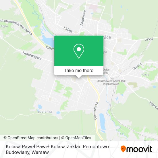 Kolasa Paweł Paweł Kolasa Zakład Remontowo Budowlany map