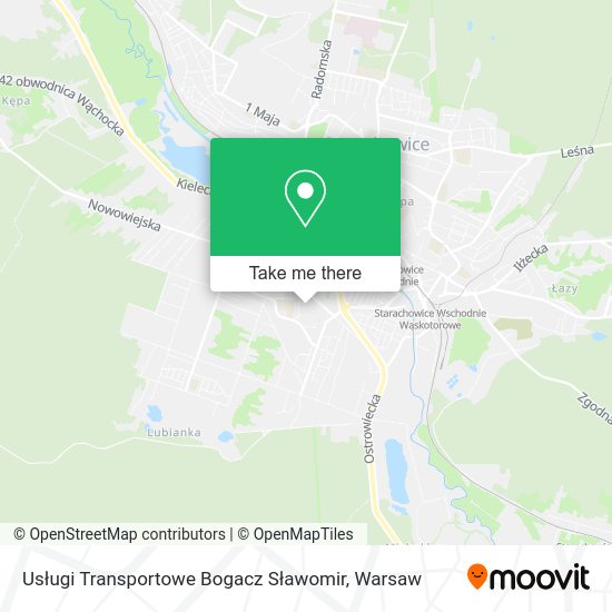 Usługi Transportowe Bogacz Sławomir map