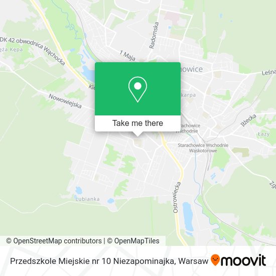 Przedszkole Miejskie nr 10 Niezapominajka map