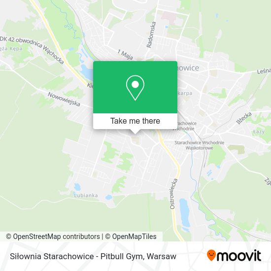 Siłownia Starachowice - Pitbull Gym map