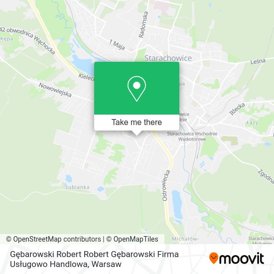 Gębarowski Robert Robert Gębarowski Firma Usługowo Handlowa map