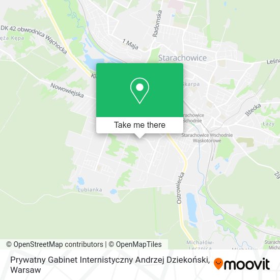 Prywatny Gabinet Internistyczny Andrzej Dziekoński map