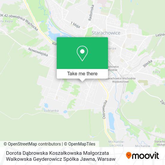 Dorota Dąbrowska Koszałkowska Małgorzata Walkowska Geyderowicz Spółka Jawna map