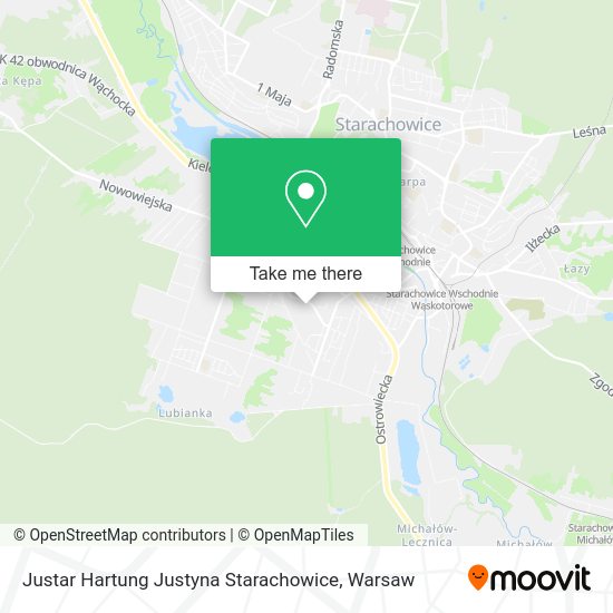 Карта Justar Hartung Justyna Starachowice