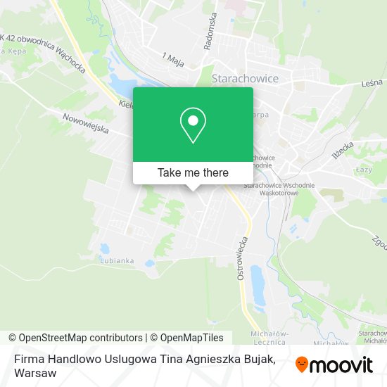 Firma Handlowo Uslugowa Tina Agnieszka Bujak map