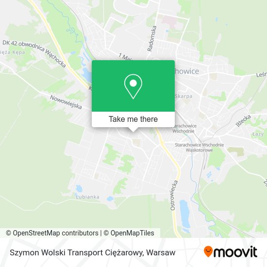 Szymon Wolski Transport Ciężarowy map