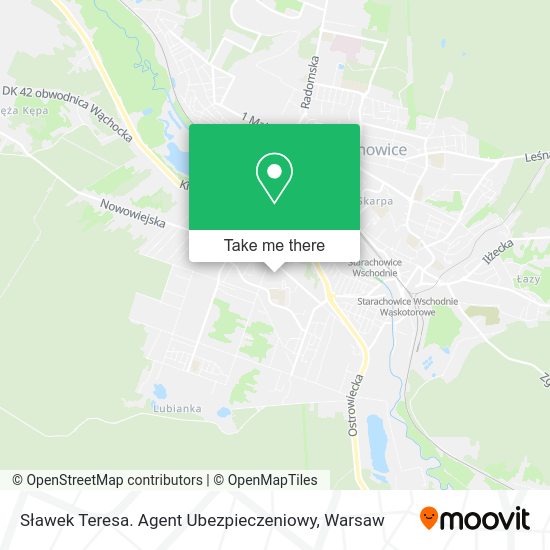 Sławek Teresa. Agent Ubezpieczeniowy map