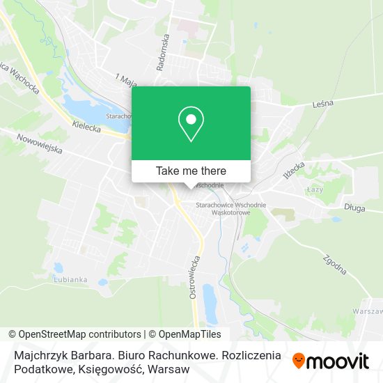 Majchrzyk Barbara. Biuro Rachunkowe. Rozliczenia Podatkowe, Księgowość map