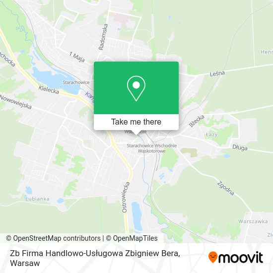 Zb Firma Handlowo-Usługowa Zbigniew Bera map