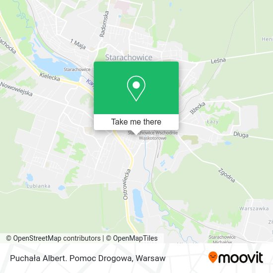 Puchała Albert. Pomoc Drogowa map