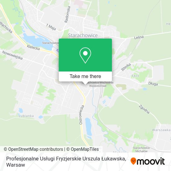 Profesjonalne Usługi Fryzjerskie Urszula Łukawska map