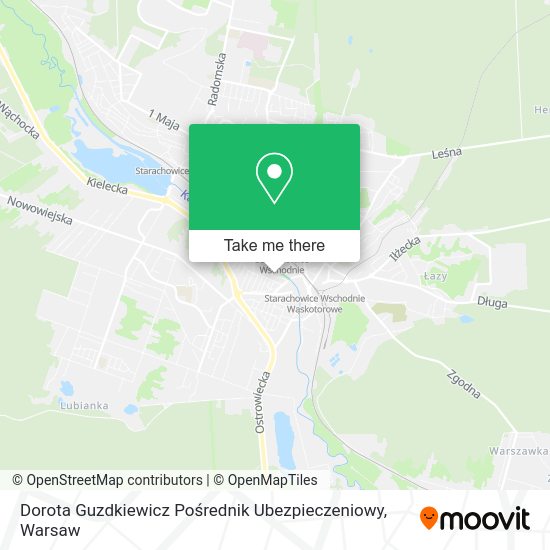 Dorota Guzdkiewicz Pośrednik Ubezpieczeniowy map