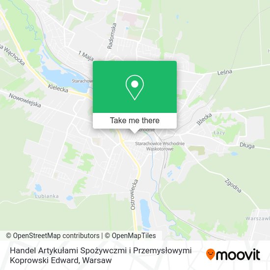 Handel Artykułami Spożywczmi i Przemysłowymi Koprowski Edward map