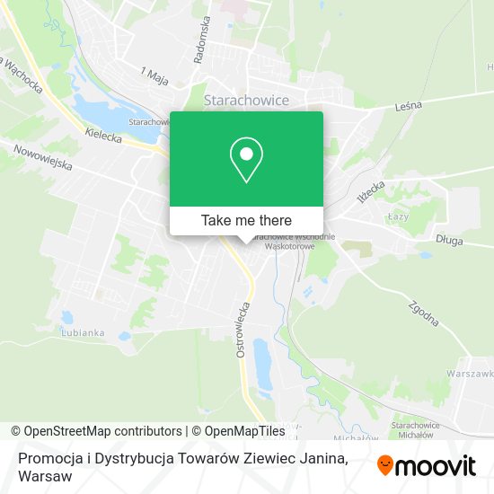 Promocja i Dystrybucja Towarów Ziewiec Janina map