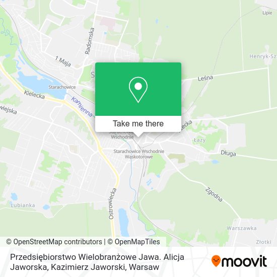 Przedsiębiorstwo Wielobranżowe Jawa. Alicja Jaworska, Kazimierz Jaworski map