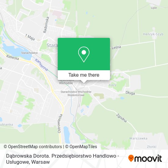 Dąbrowska Dorota. Przedsiębiorstwo Handlowo - Usługowe map