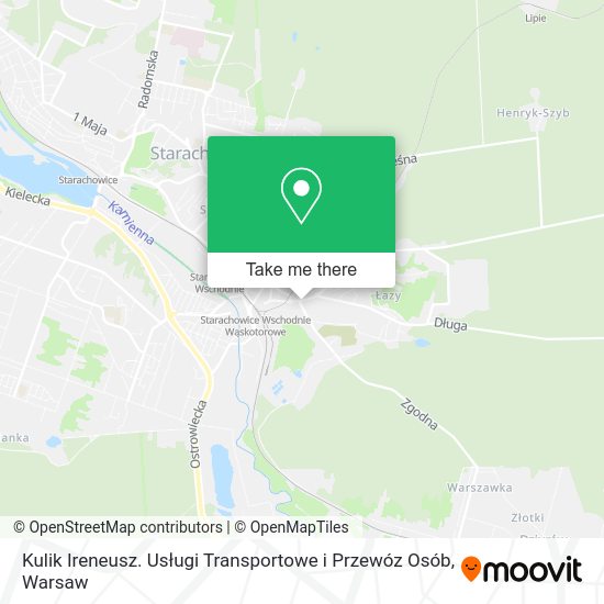 Kulik Ireneusz. Usługi Transportowe i Przewóz Osób map