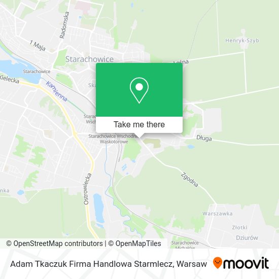 Adam Tkaczuk Firma Handlowa Starmlecz map