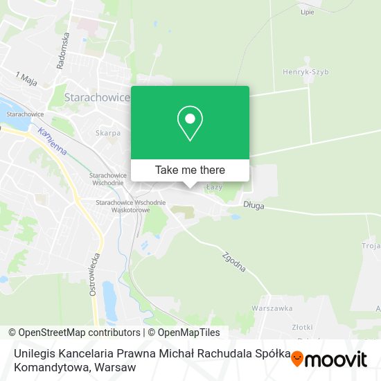 Unilegis Kancelaria Prawna Michał Rachudala Spółka Komandytowa map