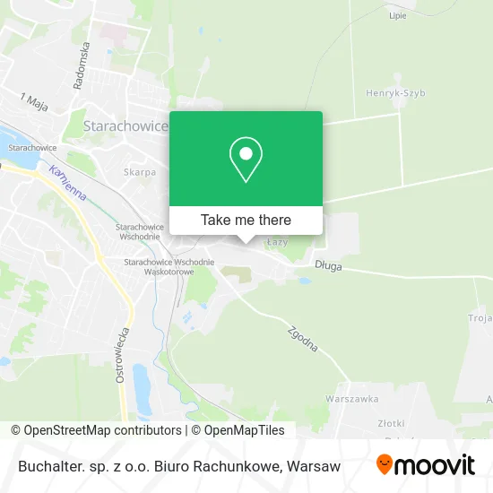 Карта Buchalter. sp. z o.o. Biuro Rachunkowe