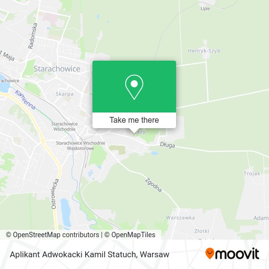 Aplikant Adwokacki Kamil Statuch map