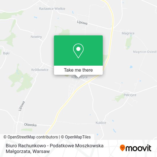 Biuro Rachunkowo - Podatkowe Moszkowska Małgorzata map