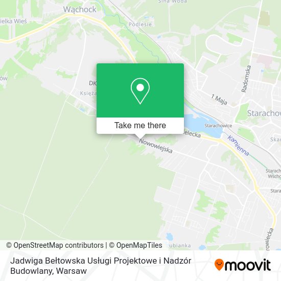 Jadwiga Bełtowska Usługi Projektowe i Nadzór Budowlany map