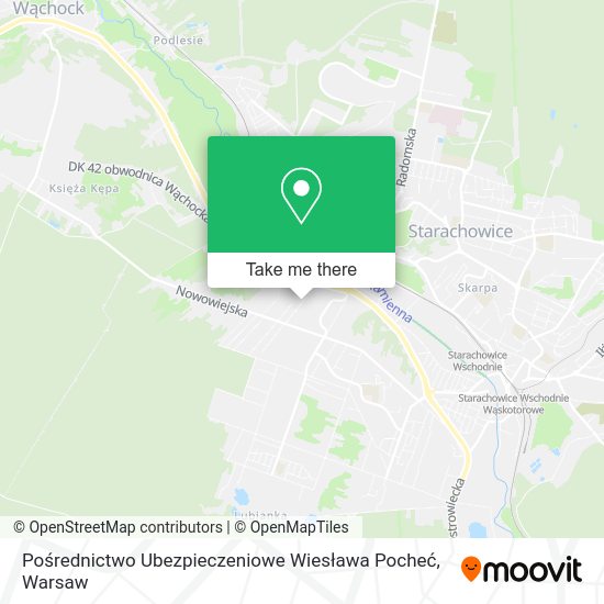 Pośrednictwo Ubezpieczeniowe Wiesława Pocheć map