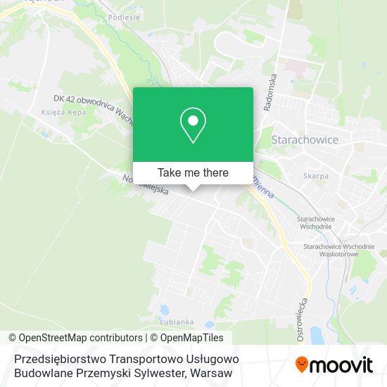 Карта Przedsiębiorstwo Transportowo Usługowo Budowlane Przemyski Sylwester