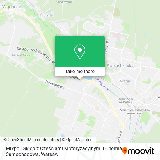 Mixpol. Sklep z Częściami Motoryzacyjnymi i Chemią Samochodową map