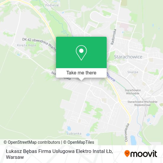 Łukasz Bębas Firma Usługowa Elektro Instal Łb map