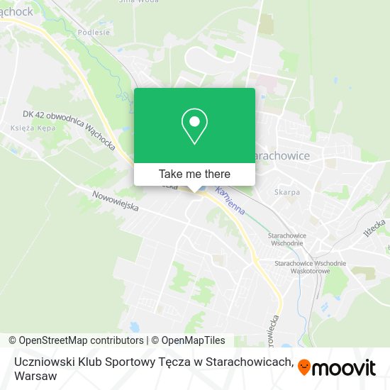 Uczniowski Klub Sportowy Tęcza w Starachowicach map