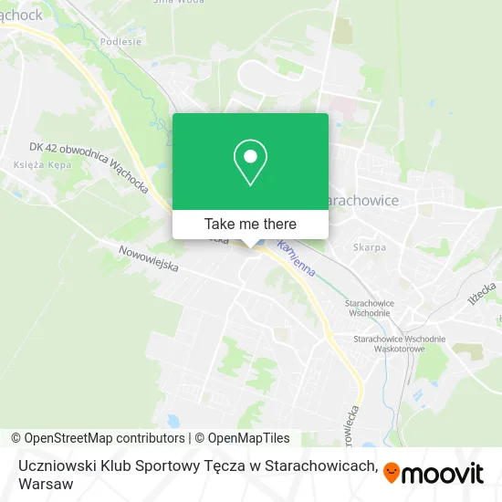 Карта Uczniowski Klub Sportowy Tęcza w Starachowicach