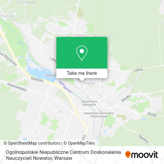 Ogolnopolskie Niepubliczne Centrum Doskonalenia Nauczycieli Nowator map