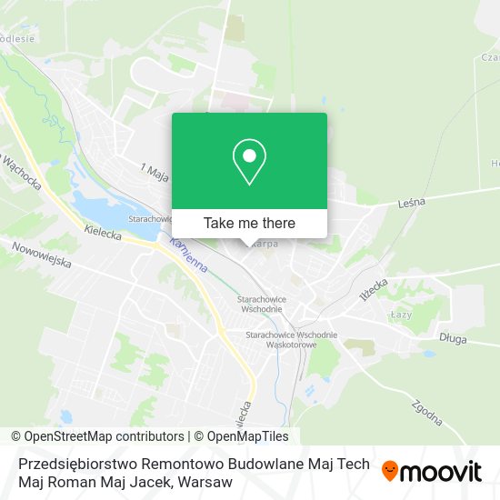 Карта Przedsiębiorstwo Remontowo Budowlane Maj Tech Maj Roman Maj Jacek