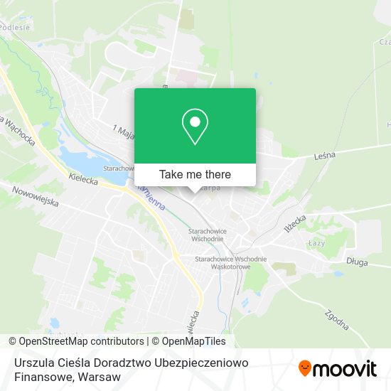 Urszula Cieśla Doradztwo Ubezpieczeniowo Finansowe map