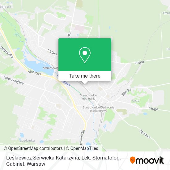 Leśkiewicz-Serwicka Katarzyna, Lek. Stomatolog. Gabinet map