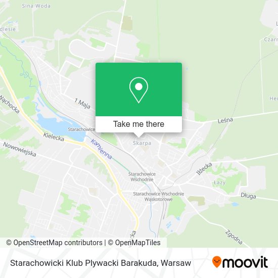 Карта Starachowicki Klub Plywacki Barakuda