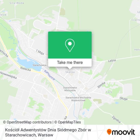 Kościół Adwentystów Dnia Siódmego Zbór w Starachowicach map