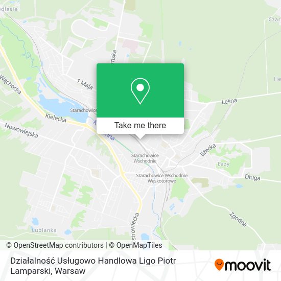 Działalność Usługowo Handlowa Ligo Piotr Lamparski map