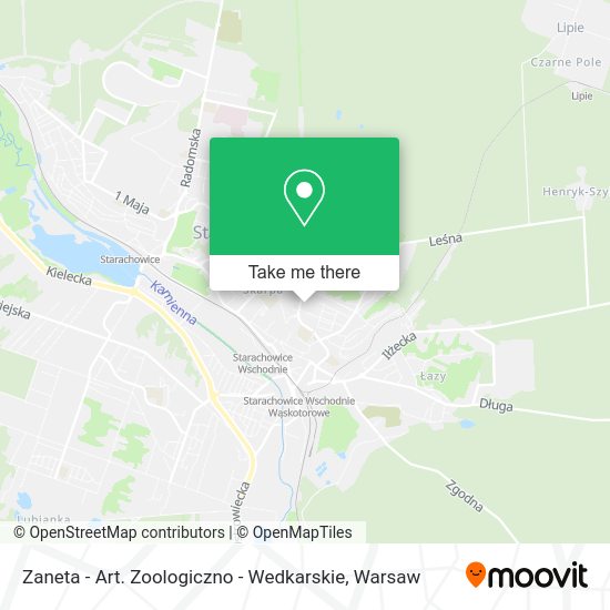 Zaneta - Art. Zoologiczno - Wedkarskie map