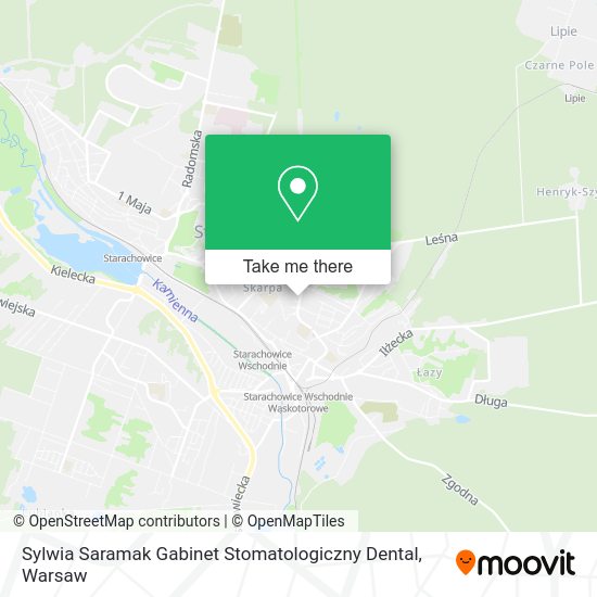 Карта Sylwia Saramak Gabinet Stomatologiczny Dental