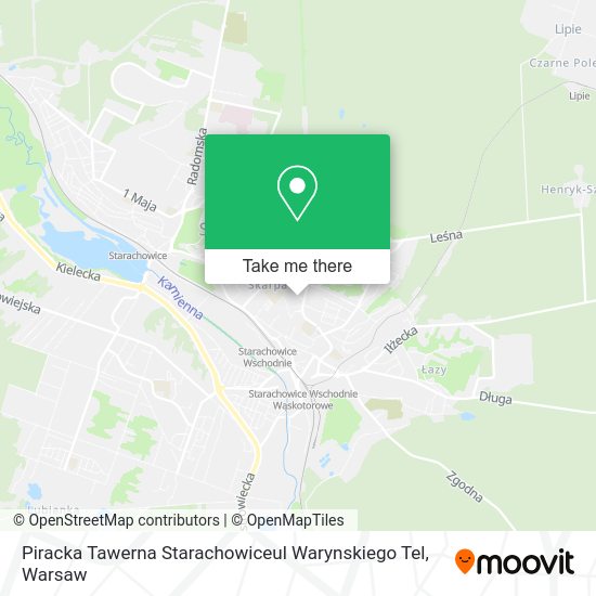 Карта Piracka Tawerna Starachowiceul Warynskiego Tel