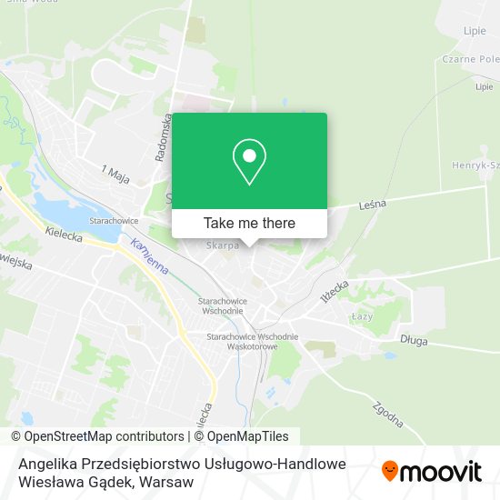 Angelika Przedsiębiorstwo Usługowo-Handlowe Wiesława Gądek map