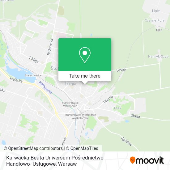 Karwacka Beata Universum Pośrednictwo Handlowo- Usługowe map