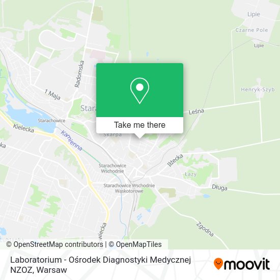 Laboratorium - Ośrodek Diagnostyki Medycznej NZOZ map