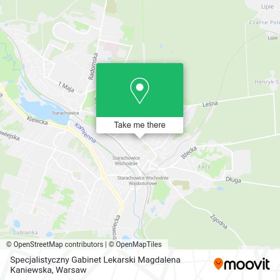 Specjalistyczny Gabinet Lekarski Magdalena Kaniewska map